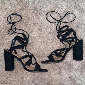 Black heels size 9 the Loft